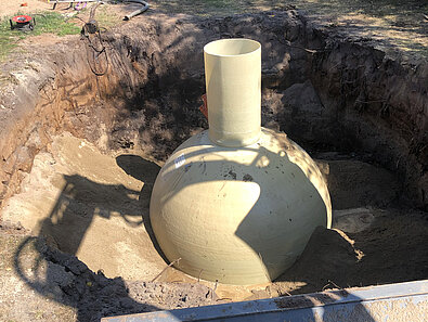 Regnvandsanlæg nedgravning Enghaven