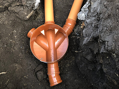 Kloakrør til brønd Enghavens