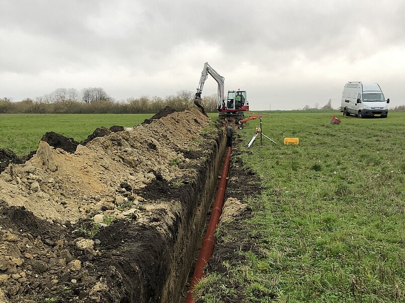 Ned gravning af dræn Enghavens